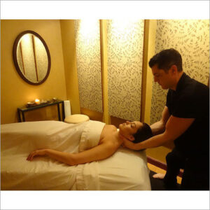 professional male therapist home massage